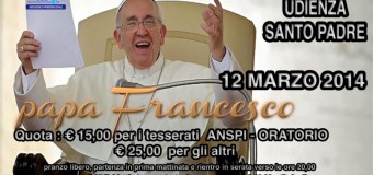 A marzo tutti da Papa Francesco